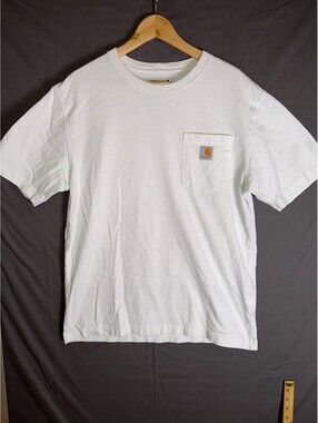 Carhartt Loose Fit Pocket T‑Shirt Men’s Medium White Workwear Tee